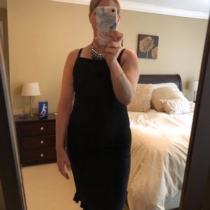 Yansi Fugel Black Cocktail Dress